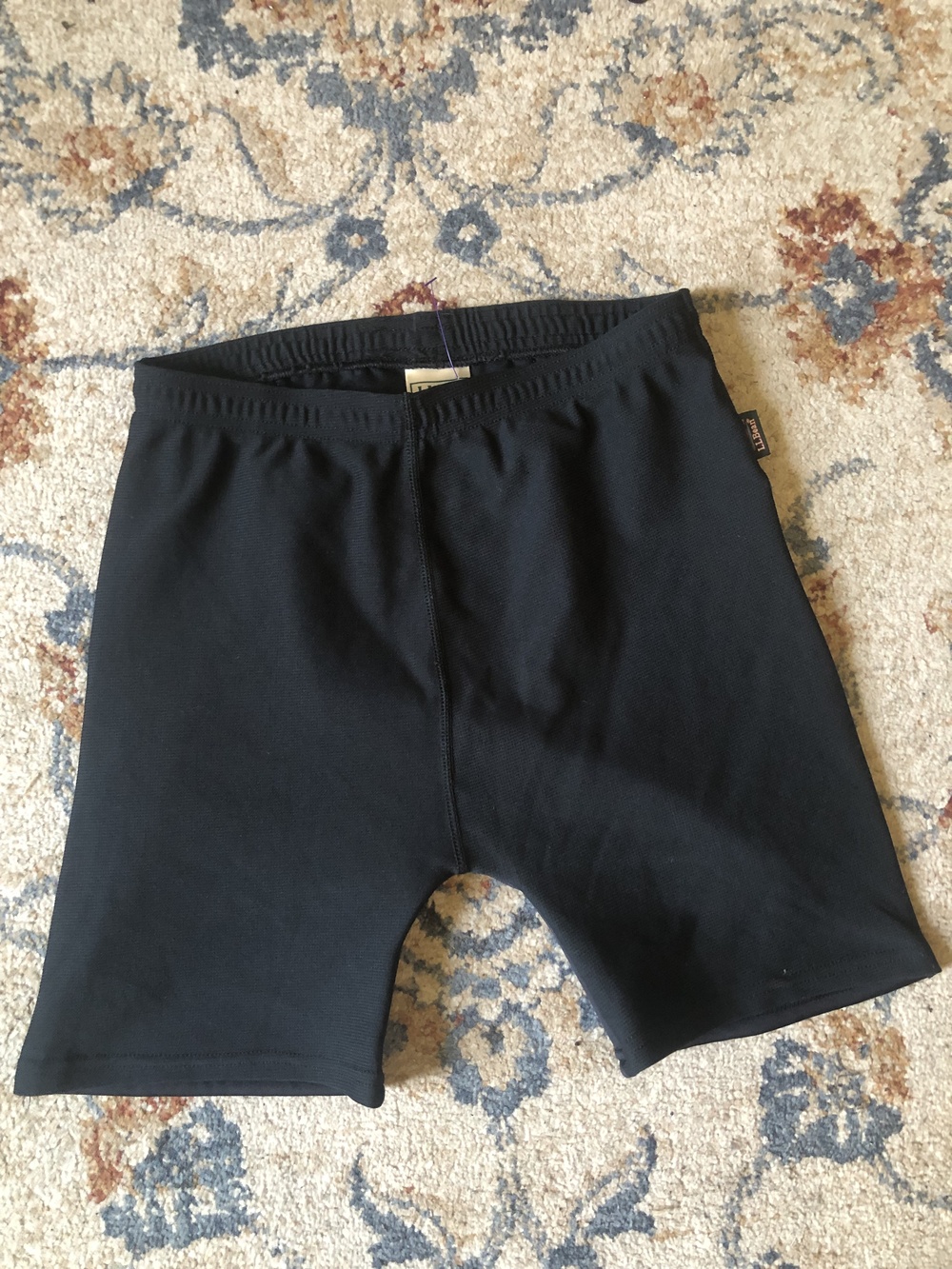 LL Bean Shorts Mens Large Made in USA Nylon Spandex Bike Compression Performance